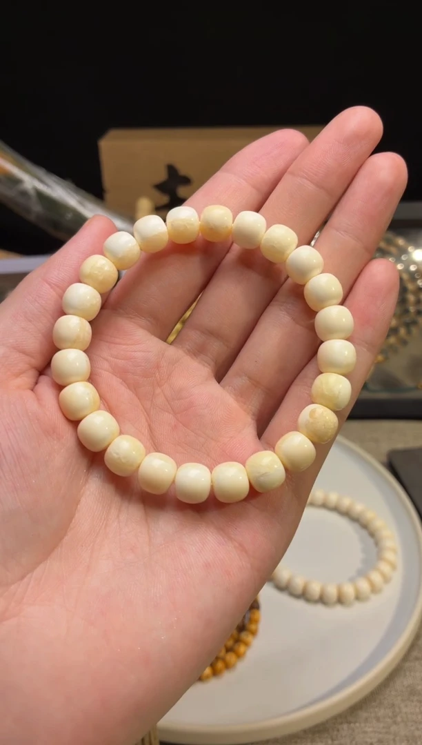 其他猛犸象牙Q05-T1虬系列半脑9*8mm手串