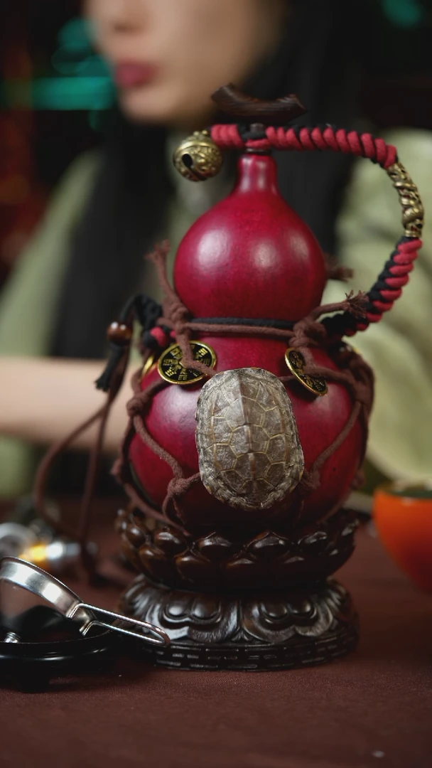 【闪购商品】665号600ml左右的非遗漆器酒葫芦