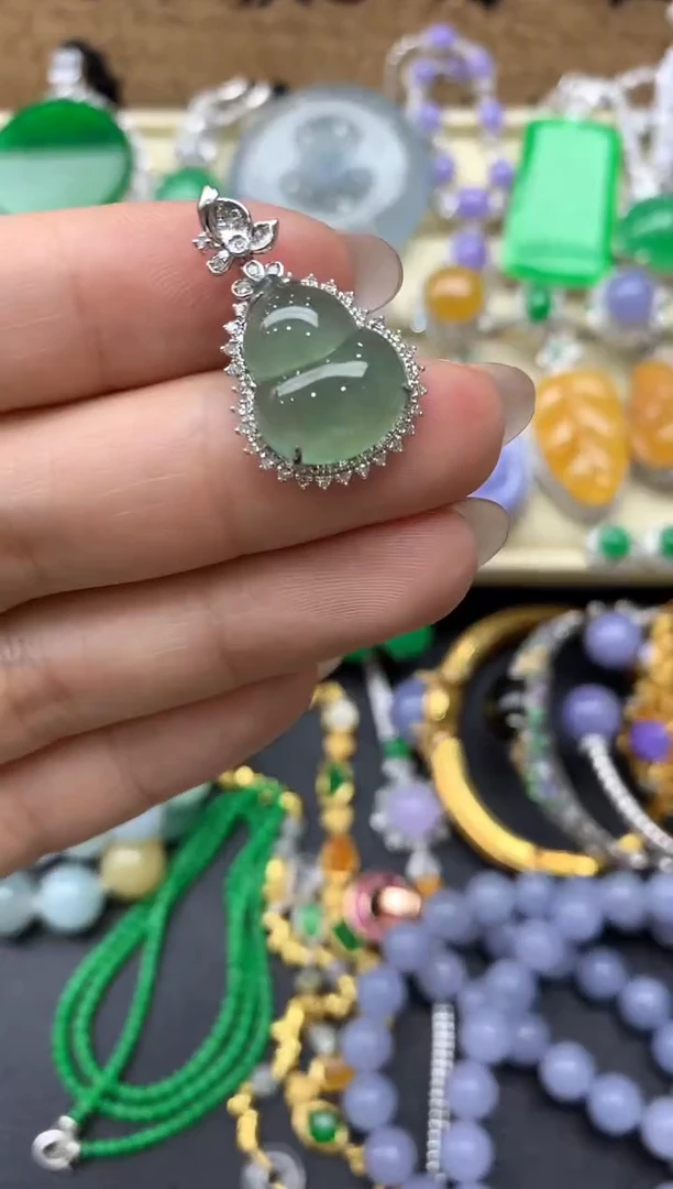 【闪购商品】翡翠颈饰18K金镶嵌191-中国好珍宝