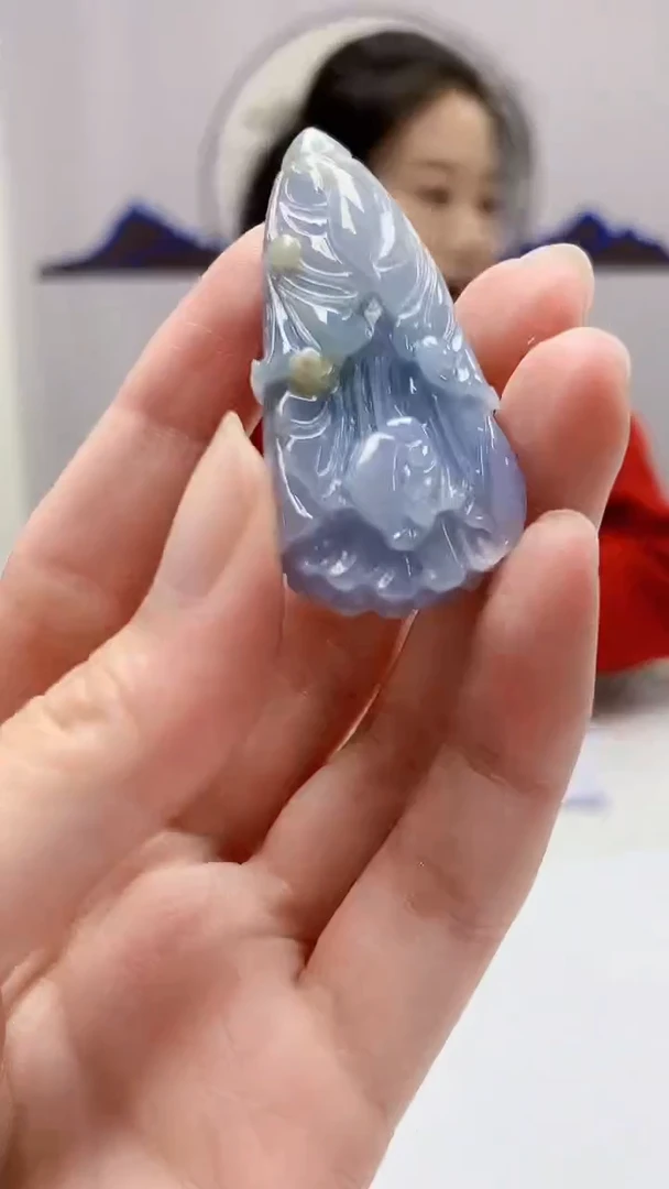 【闪购商品】定制翡翠未镶嵌4902zm-毛货挂件224