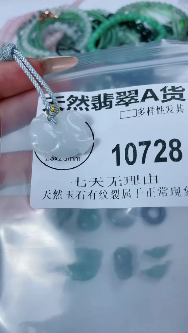 翡翠未镶嵌颈饰10728
