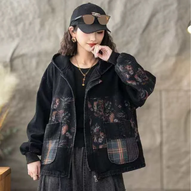 8567新款春季休闲百搭显瘦连帽外套