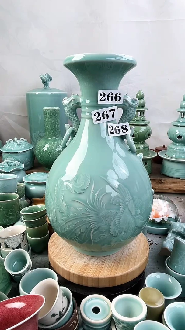 全手特价福利 微瑕 慧仙青瓷