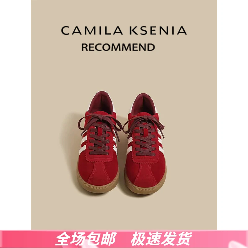 官网小c&k旗舰店2025秋冬爆款高级感轻奢德训鞋时尚百搭运动板鞋