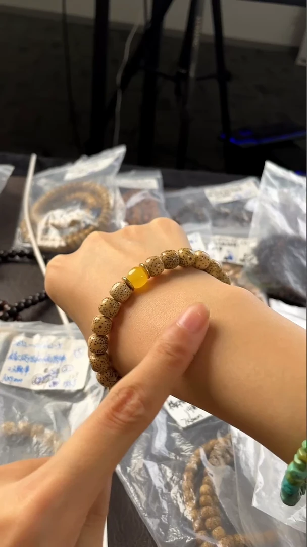 星月菩提手串精工级陈籽9*8桶珠ml手串