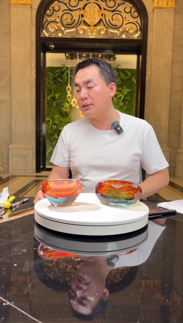 摆件AJ1011068+AJ06575琉璃坚果碗烟灰缸