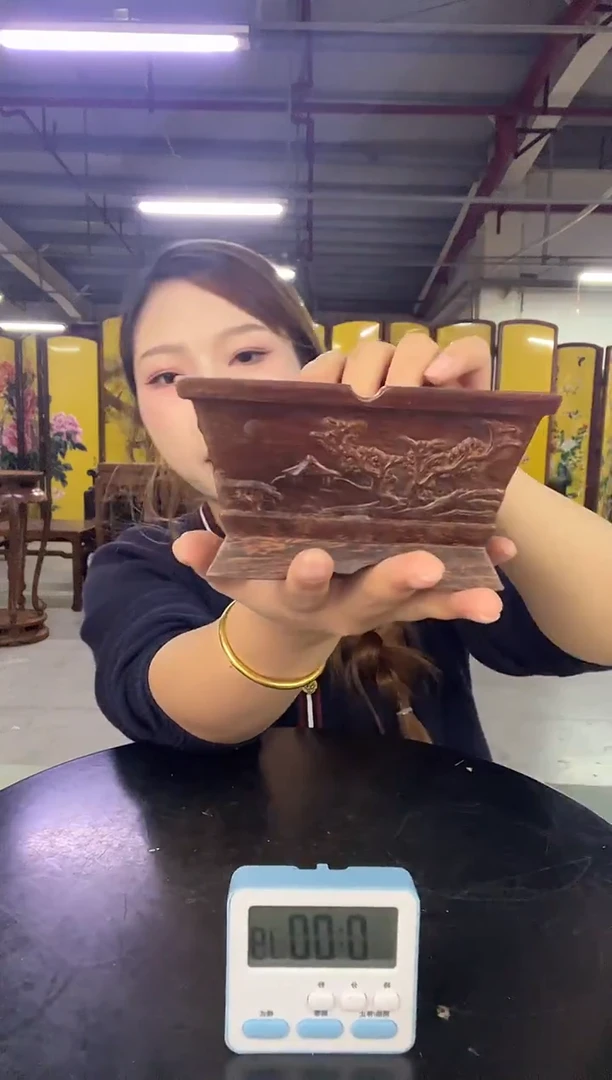 木厚**物DZ1258-P7MK--山水长方烟灰缸（拍）160930