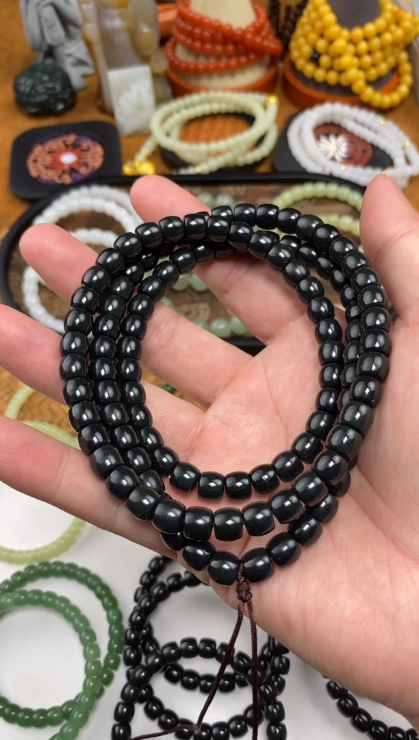 颈饰未镶嵌和田玉108