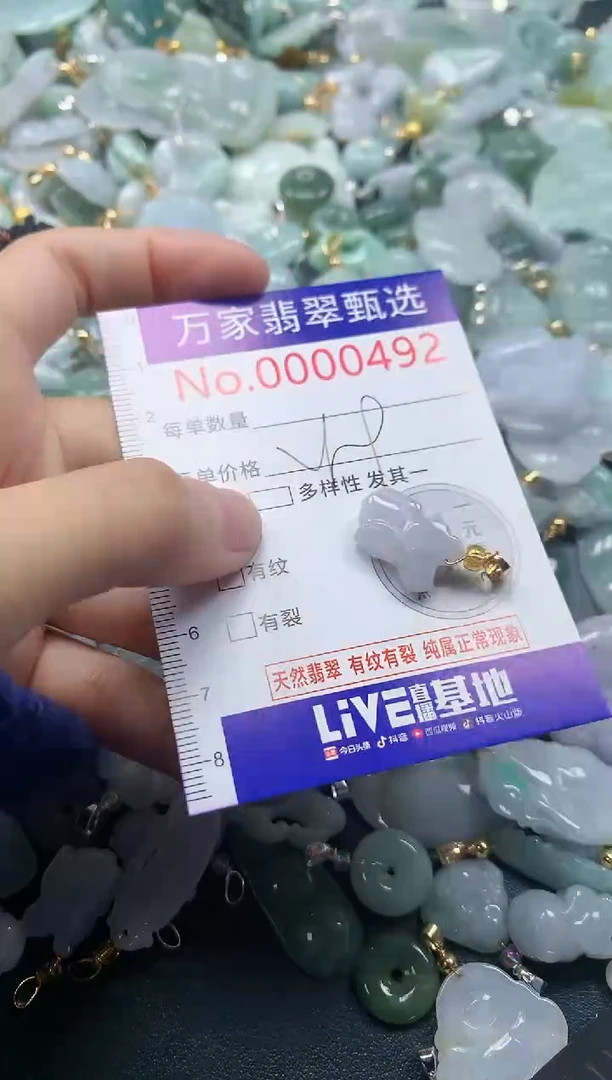 吊坠(不含链)未镶嵌翡翠0492