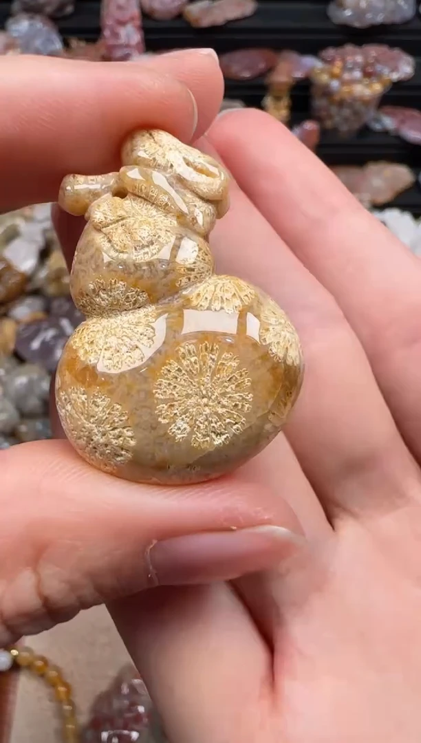 【闪购商品】硅化珊瑚（珊瑚玉）颈饰未镶嵌748