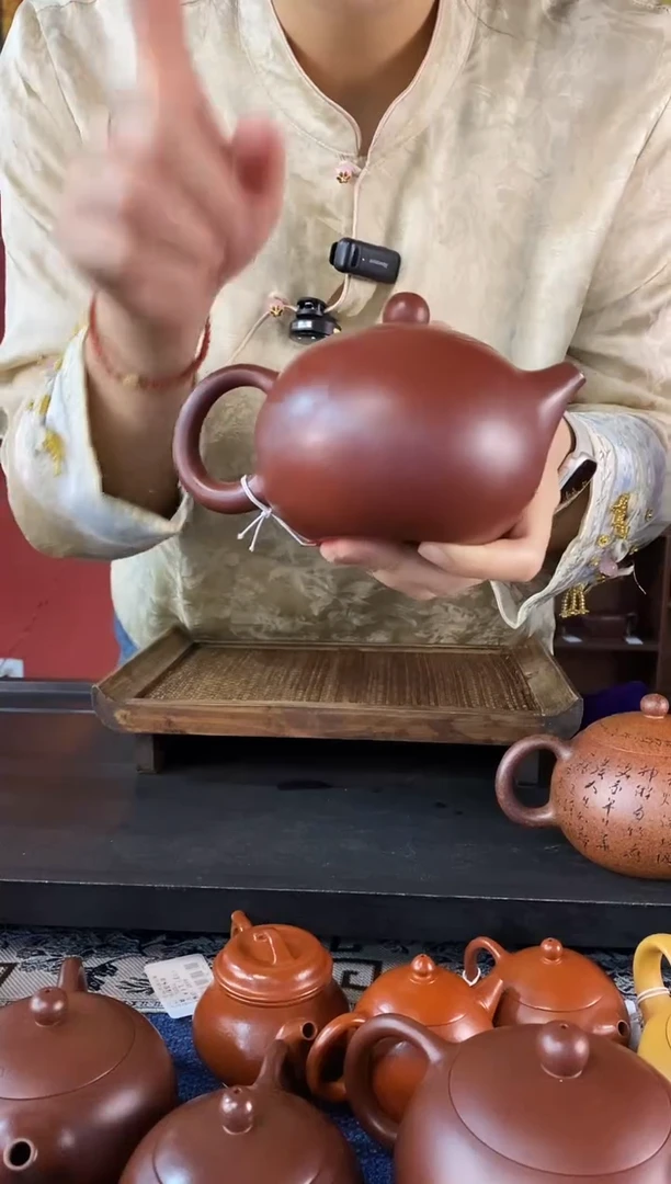 【闪购商品】紫砂茶壶大品卡盖西施 龙血砂 徐霞