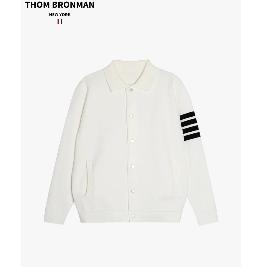 TB【官方正品】THOM BRONMAN汤姆布郎四条杠针织立领开衫外套男女
