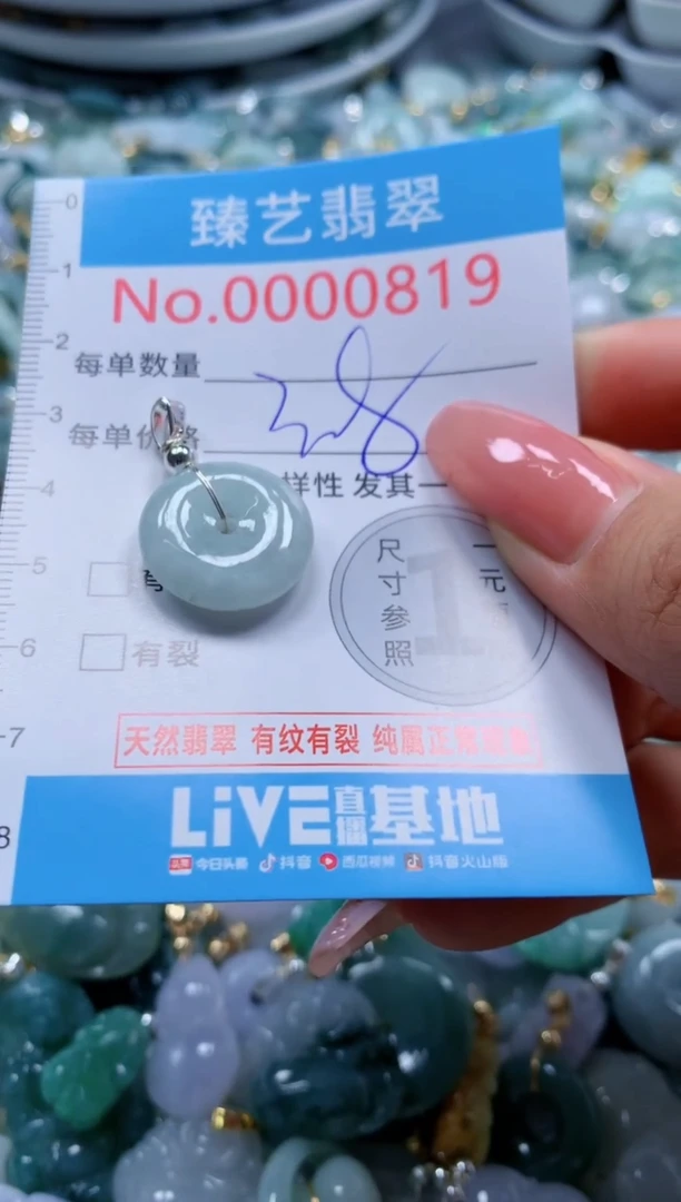 翡翠未镶嵌颈饰819