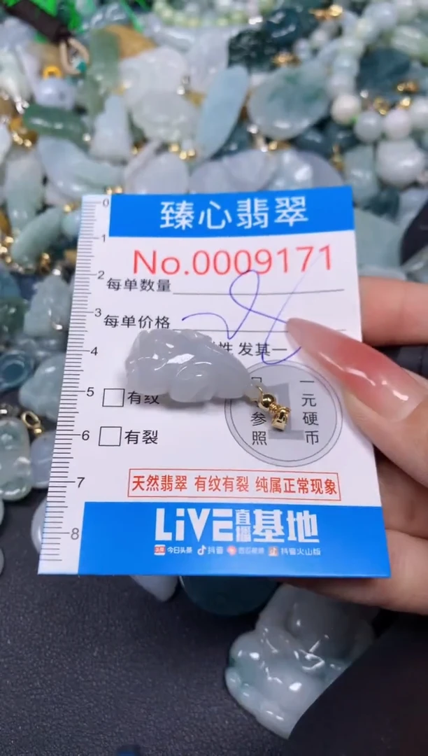 【闪购商品】翡翠颈饰未镶嵌含绳0009171