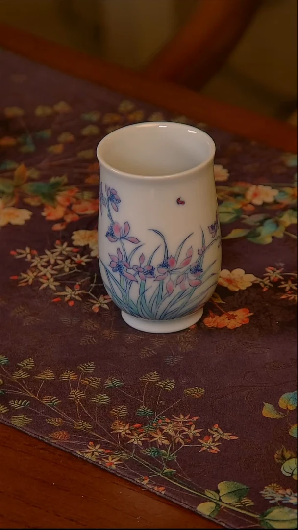 杯手工手绘杯杯很美丽