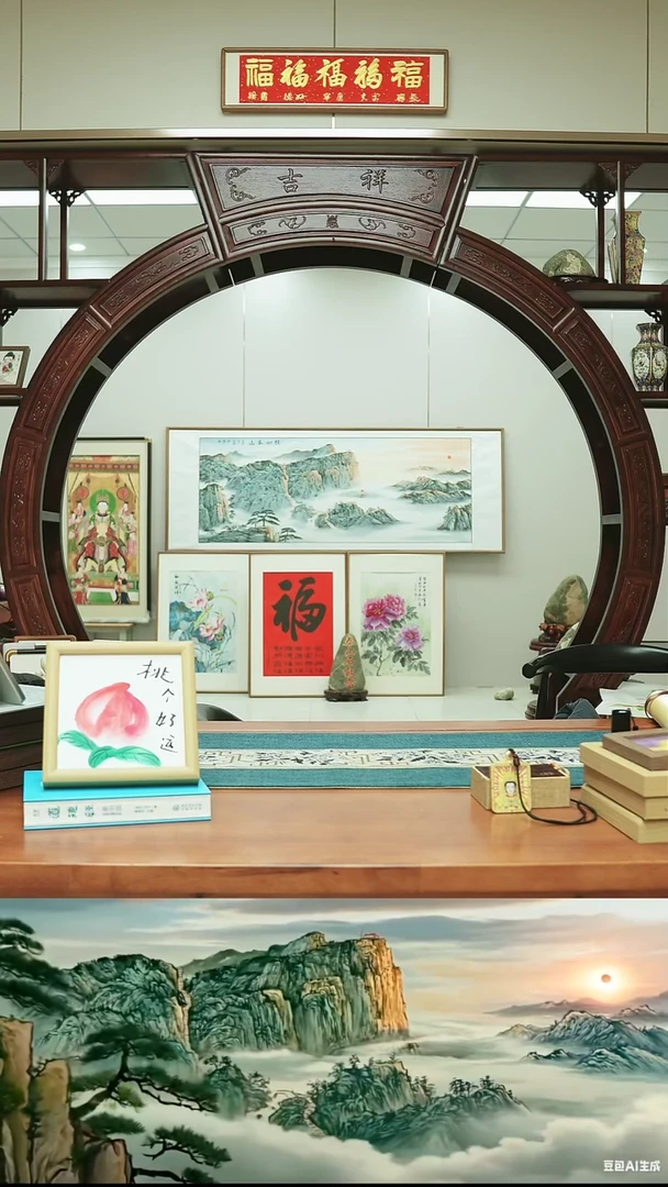 书法A4 非实木摆台天官赐福