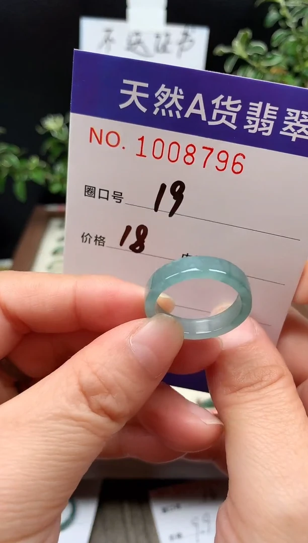 未镶嵌戒指翡翠19#