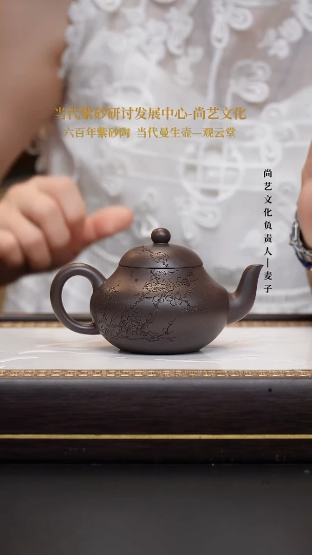 茶壶紫砂梨形 青段  FWH