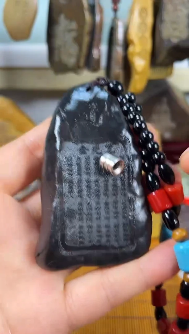 原始雕刻手把件挂件    默认打孔穿绳9
