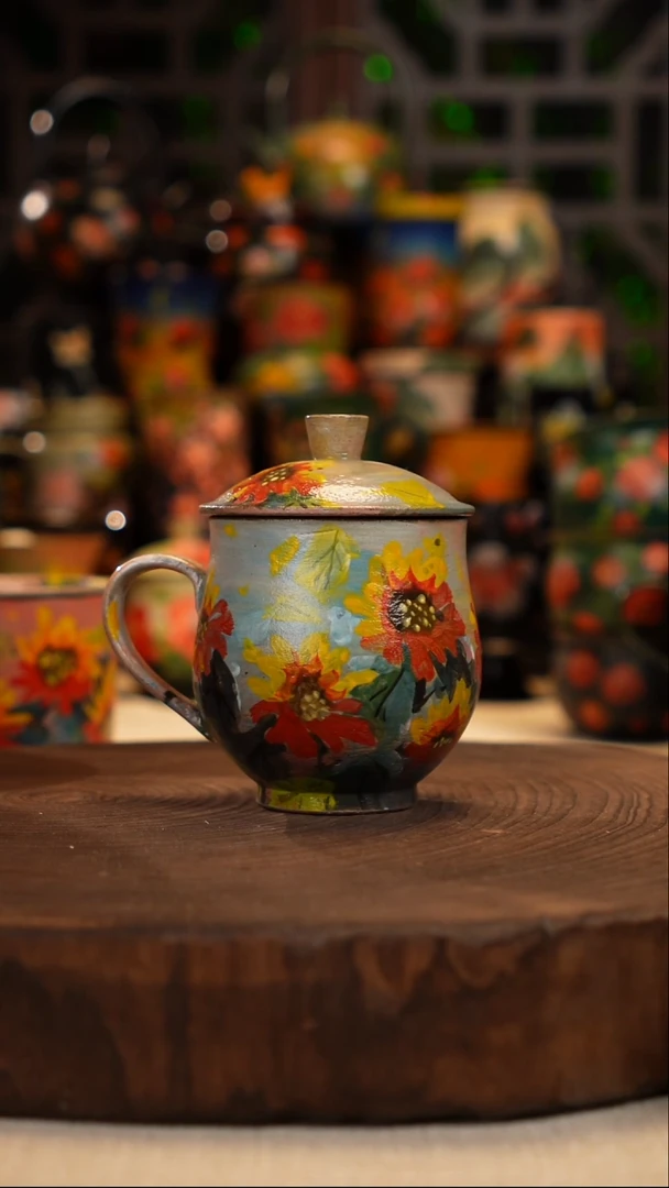 油画   釉下彩    杯子