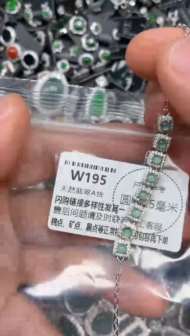 颈饰未镶嵌翡翠W195手链