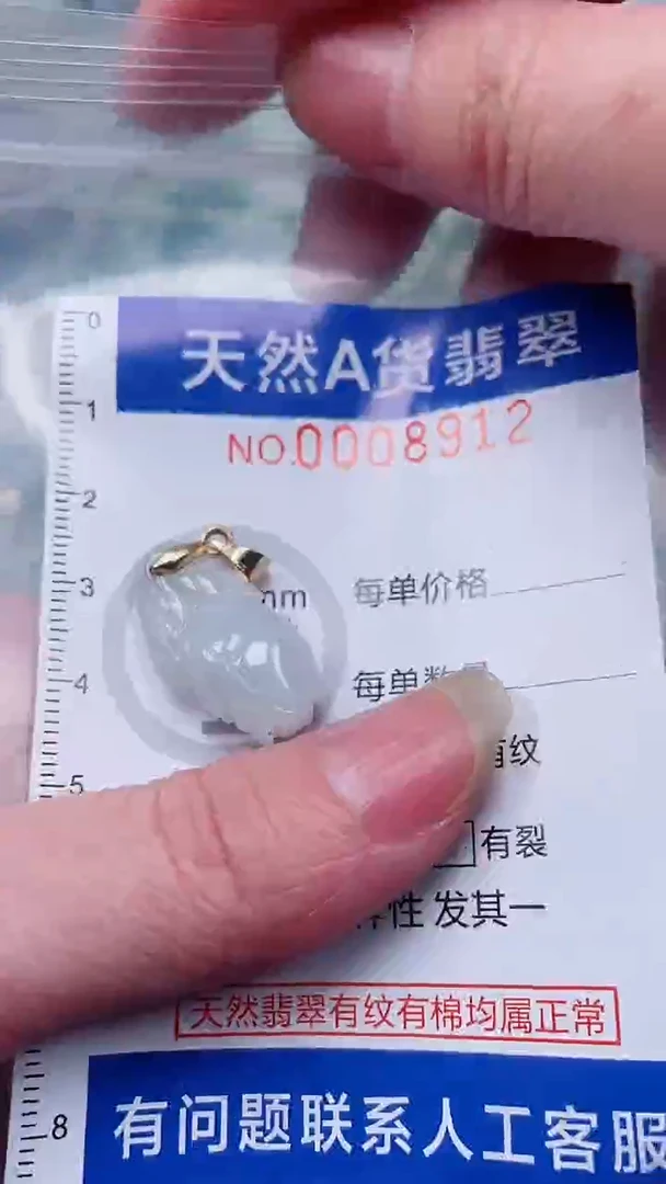 翡翠未镶嵌吊坠(不含链)1