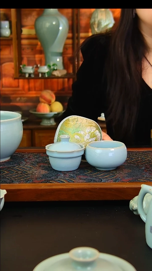 瓷片原矿汝瓷福利单杯，不完美