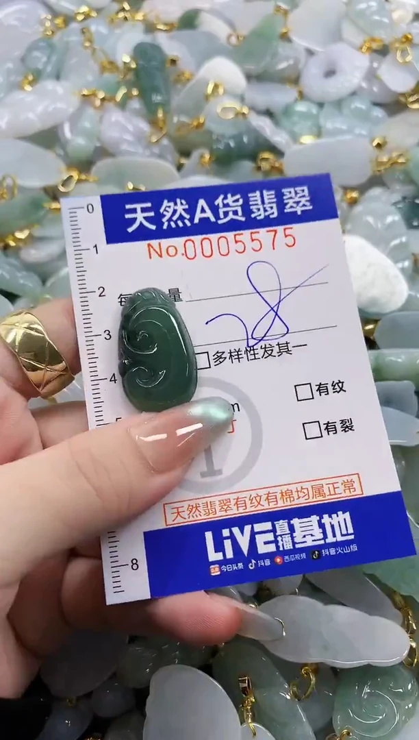 颈饰未镶嵌翡翠天然A货翡翠