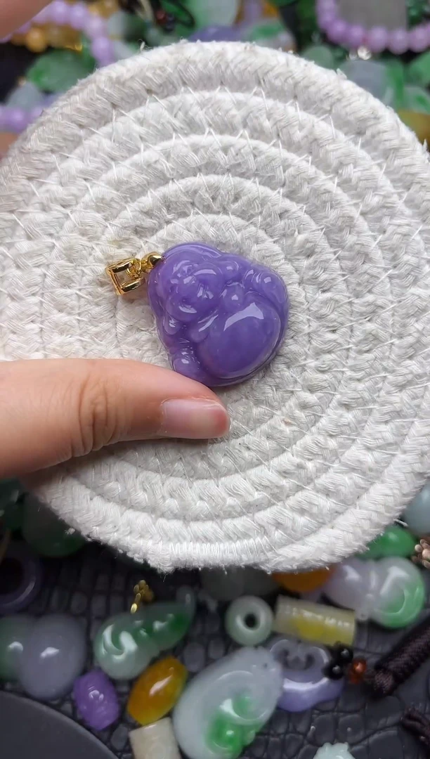 颈饰未镶嵌翡翠缅甸翡翠吊坠