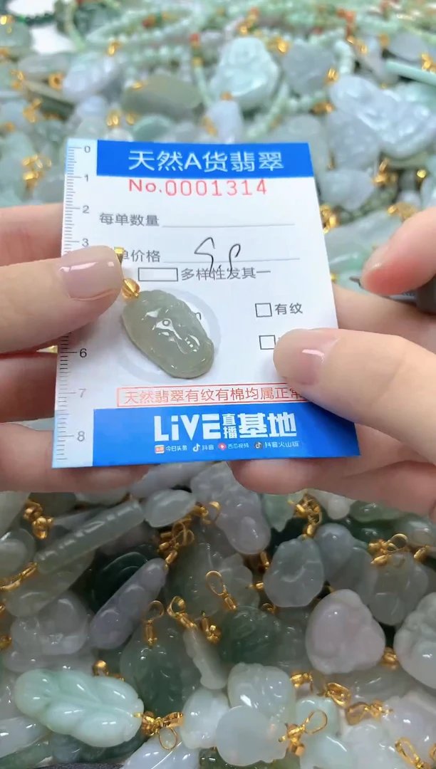 颈饰未镶嵌翡翠净货挂件-1314