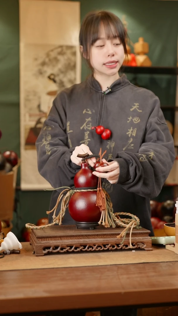 186号精品天然大漆酒葫芦一物一拍~