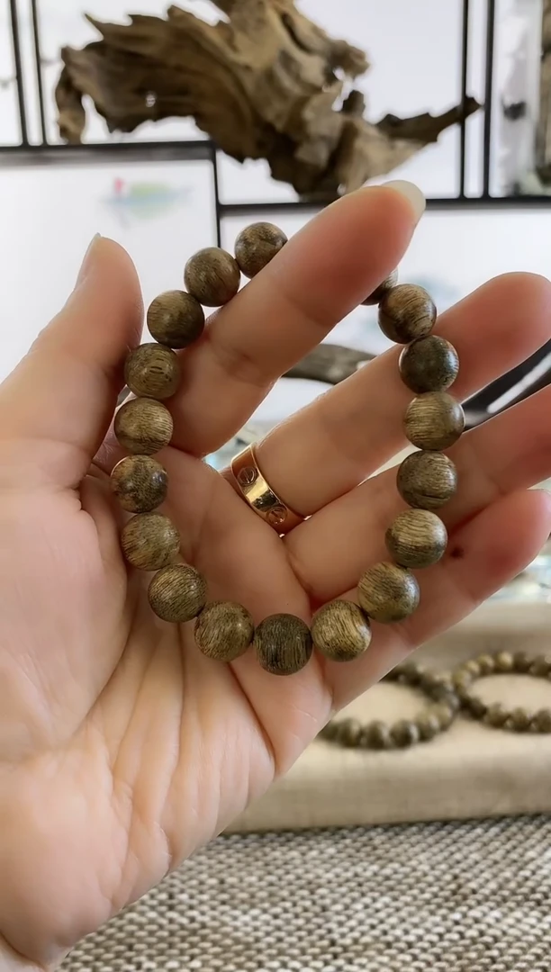 【闪购商品】沉香手串越南芽庄熟结老料11MM单圈