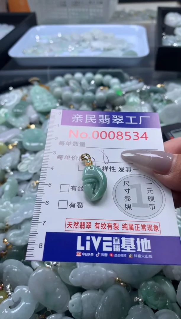 颈饰未镶嵌翡翠8534