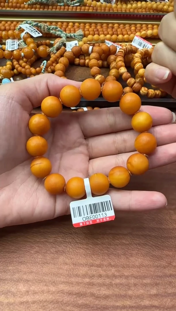 手串琥珀未镶嵌琥珀蜜蜡手串13mm+