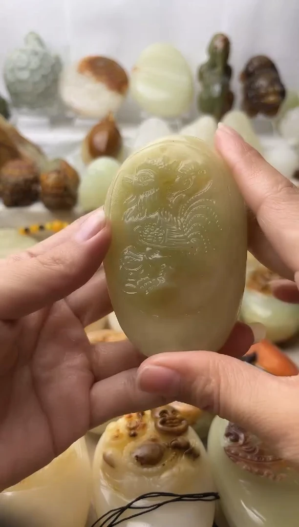 石材古青石棉纹正常不退换鸡