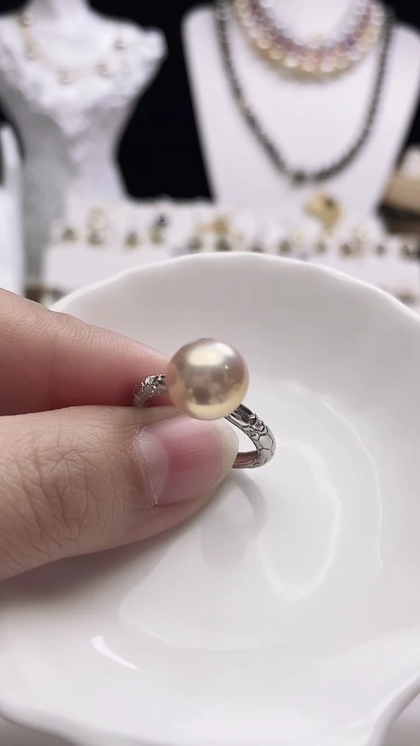 【闪购商品】淡水珍珠戒指银S925镶嵌淡水珍珠戒指