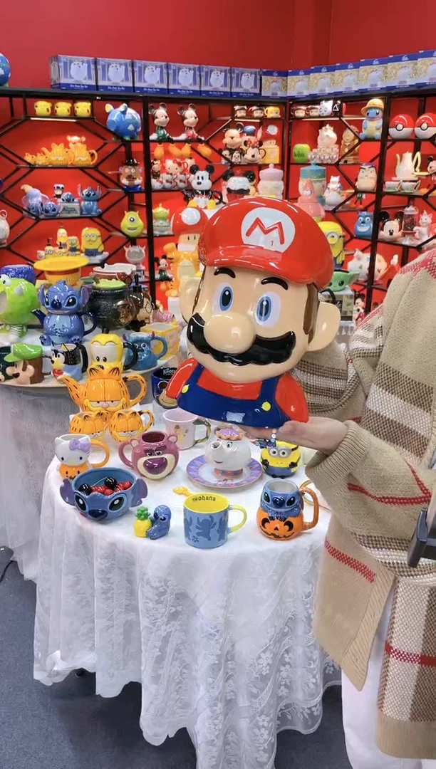 【闪购商品】.@@马里奥饼干罐陶瓷