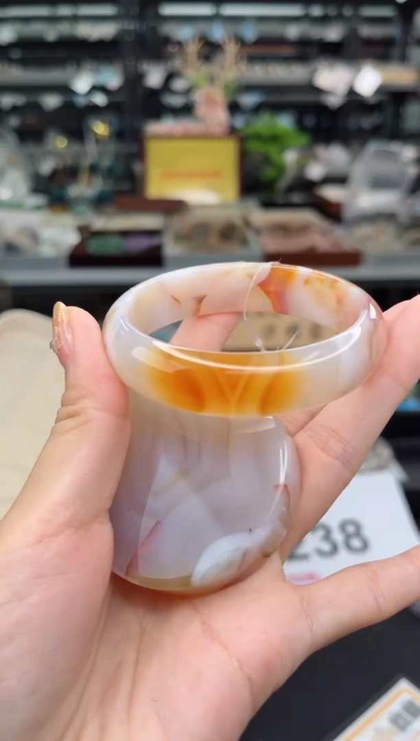 【闪购商品】石英质玉手镯未镶嵌55圈口（赠品镯心）39310125