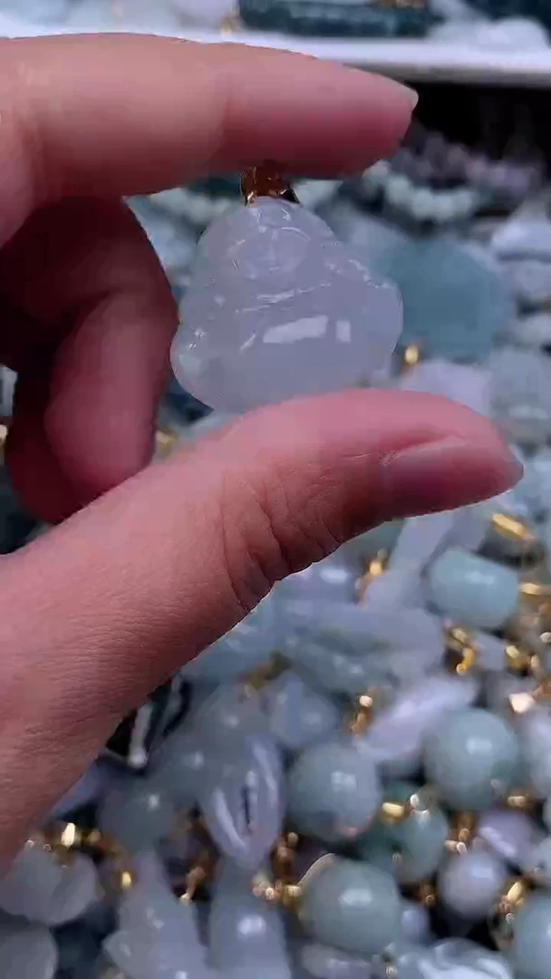 翡翠未镶嵌吊坠(不含链)1