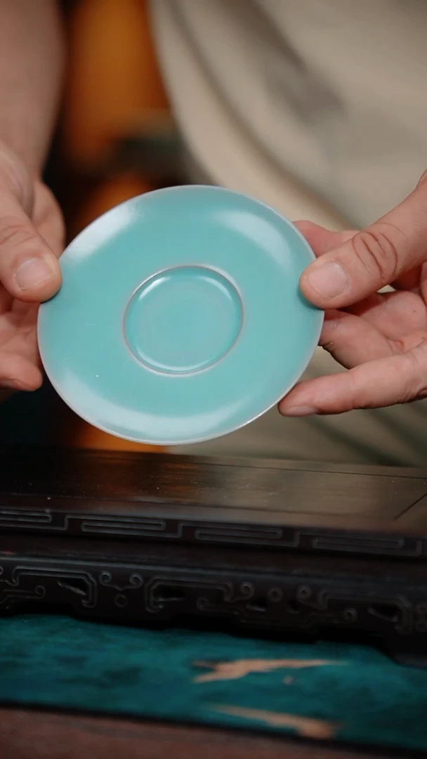 39-5汝瓷杯垫（微瑕器型随机）