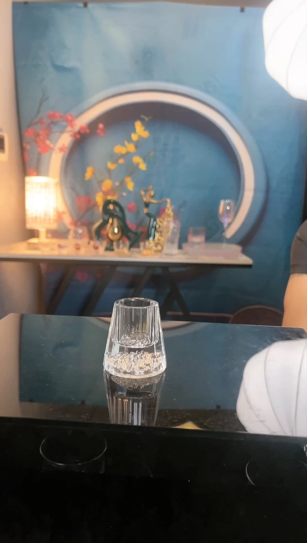 （拍一发二）水晶冰山白酒杯