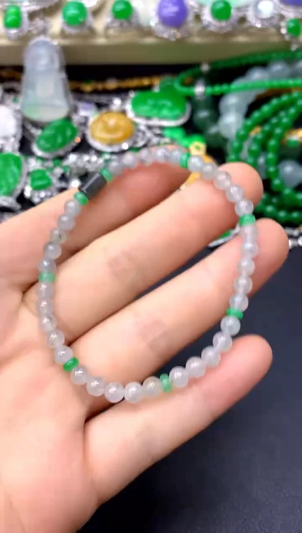 未镶嵌手串翡翠141-中国好珍宝