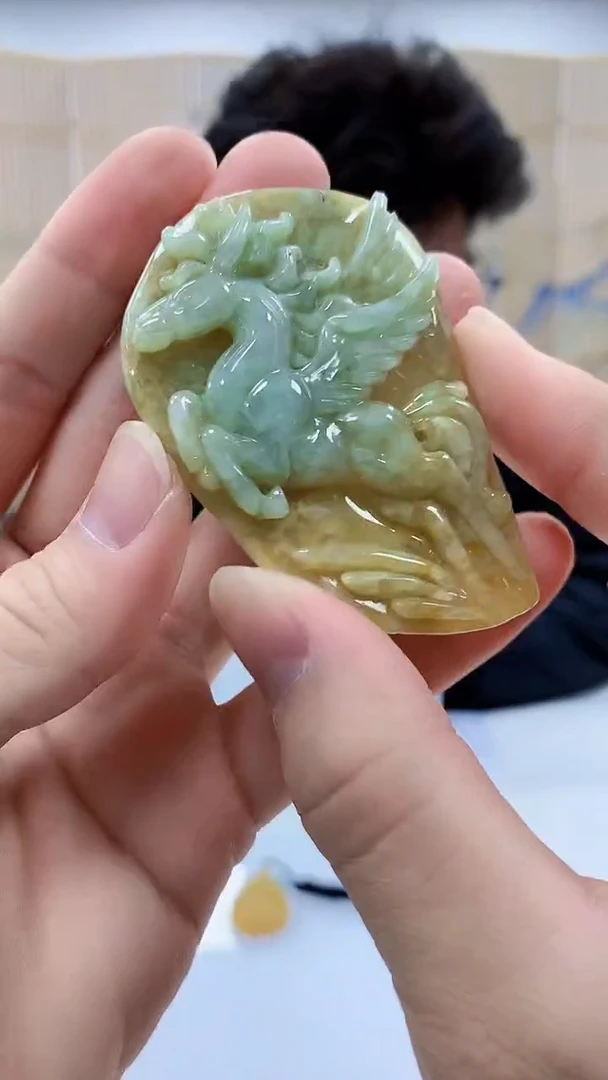 【闪购商品】定制翡翠未镶嵌4688bb-毛货挂件18