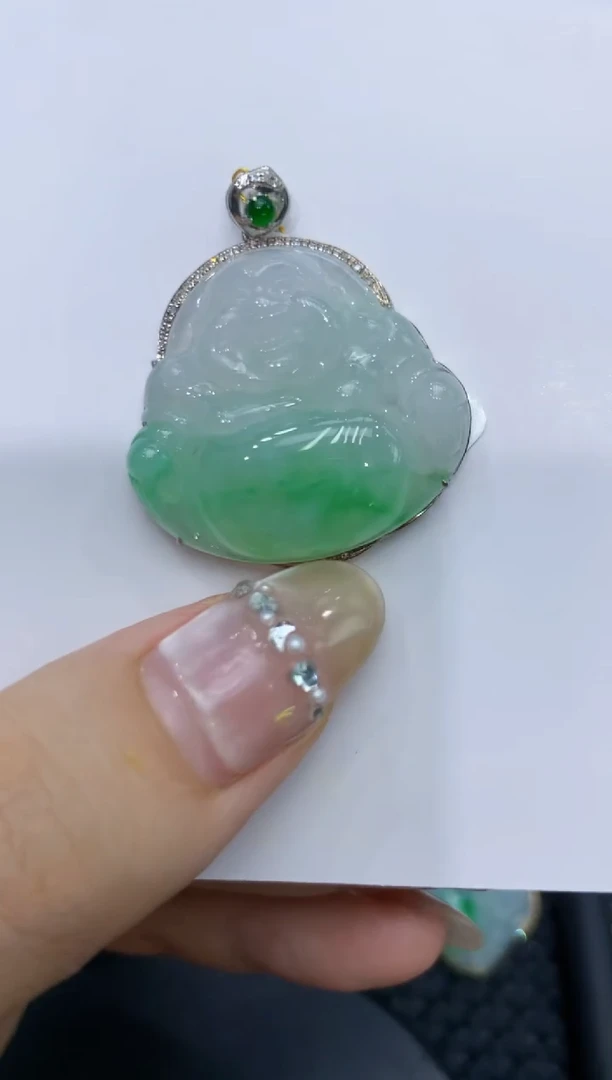 【闪购商品】翡翠颈饰18K金镶嵌222222222