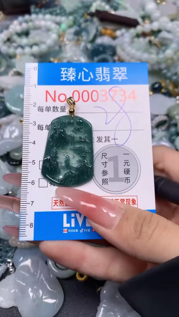 【闪购商品】翡翠颈饰未镶嵌含绳0003734