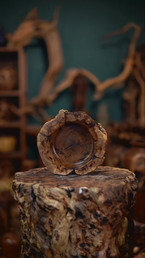 【闪购商品】枣木雷击枣木烟灰缸