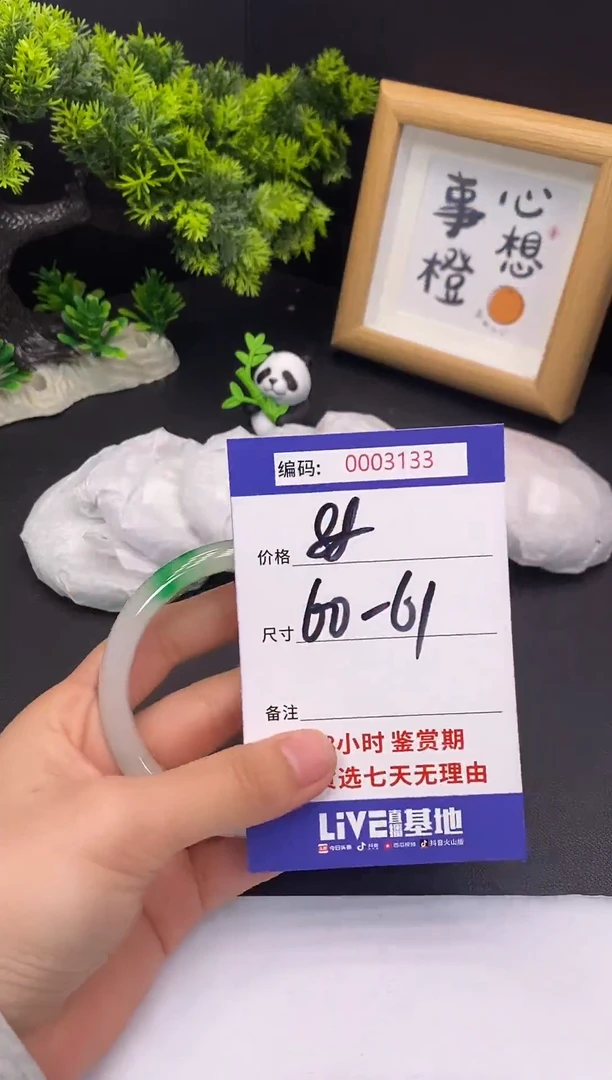 未镶嵌手镯翡翠0003133