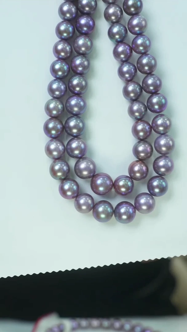 未镶嵌丨淡水珍珠11-14mm绝绝紫项链多样性发货一件@@P1094