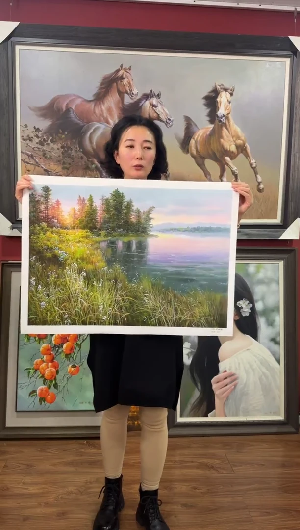 油画【47号】约50*70cm丨朝鲜原创纯手绘孤品油画丨顺丰包邮