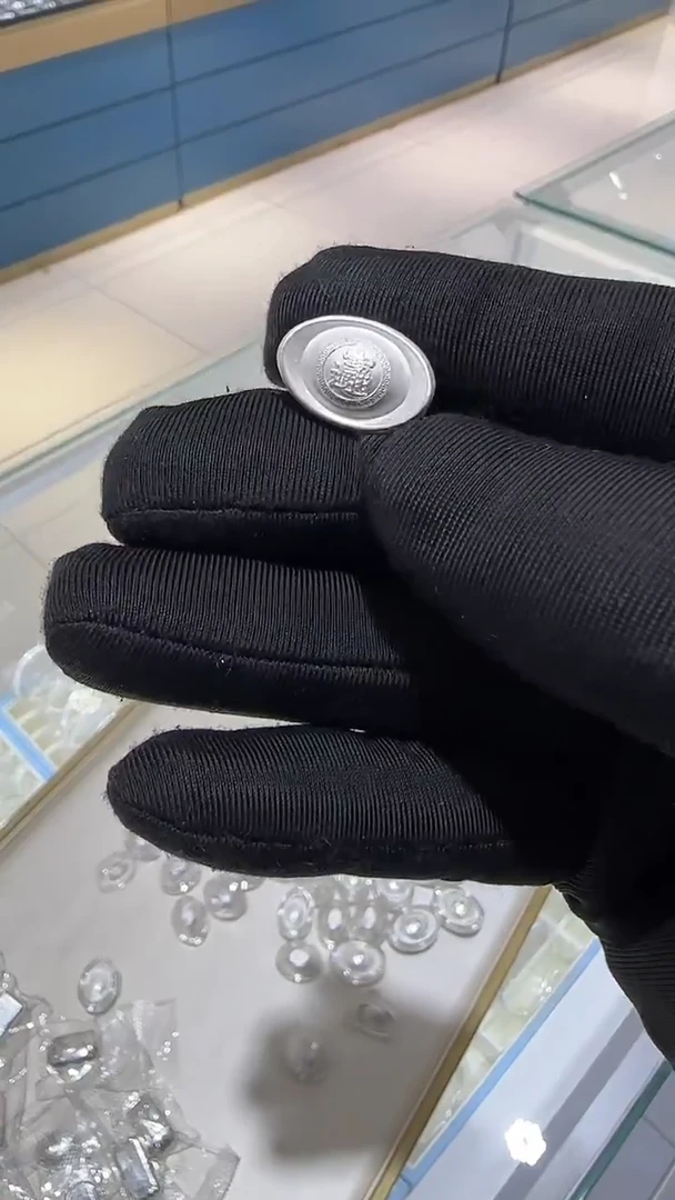 珐琅足银实心小元宝10克版